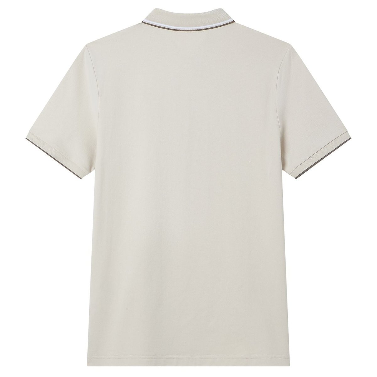 Giordano Men’s Slim Pique Solid Polo with Flat Knit Collar - Premium Polo