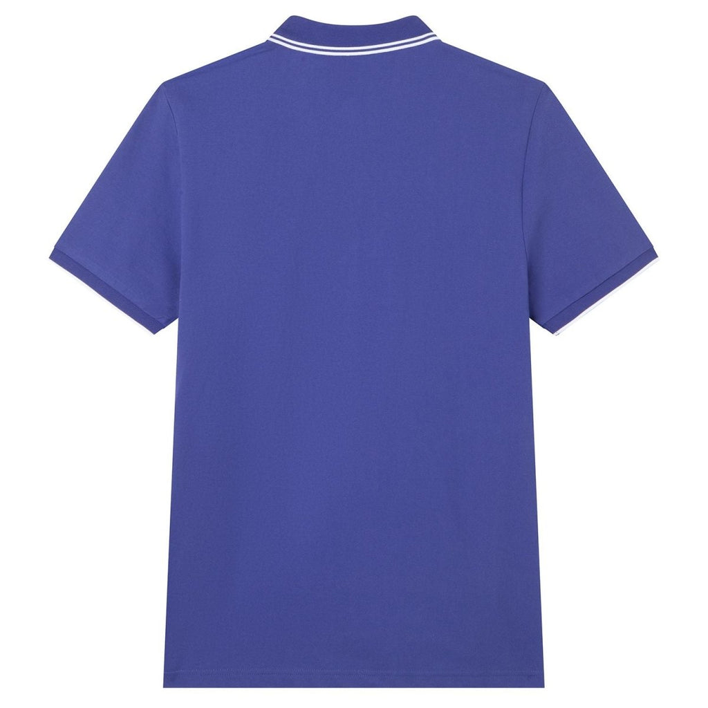 Giordano Men’s Slim Pique Solid Polo with Flat Knit Collar - Premium Polo