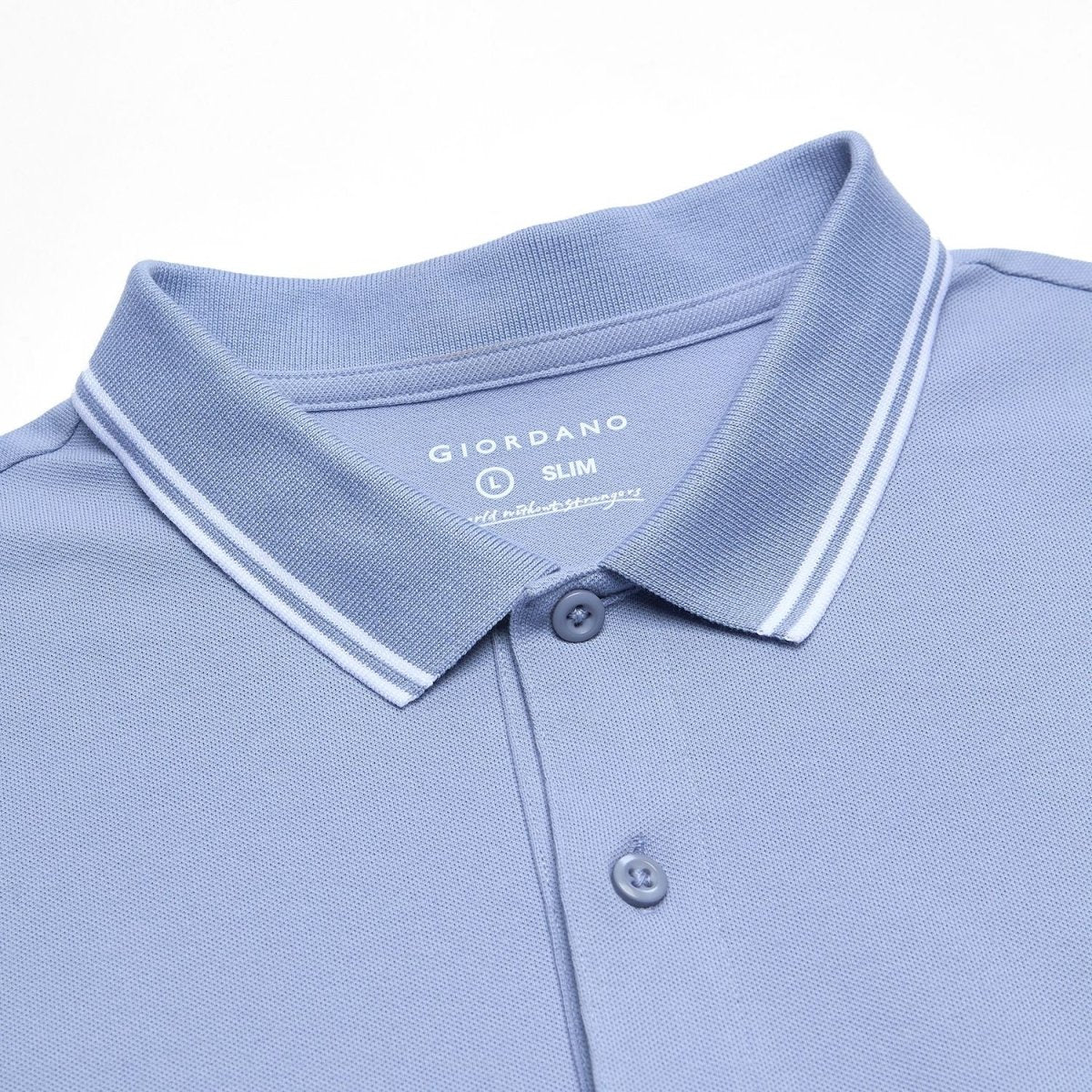 Giordano Men’s Slim Pique Solid Polo with Flat Knit Collar - first_variant_option_2 Premium Polo for Giordano
