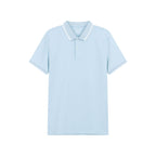 Giordano Men’s Slim Pique Solid Polo with Flat Knit Collar - Premium Polo