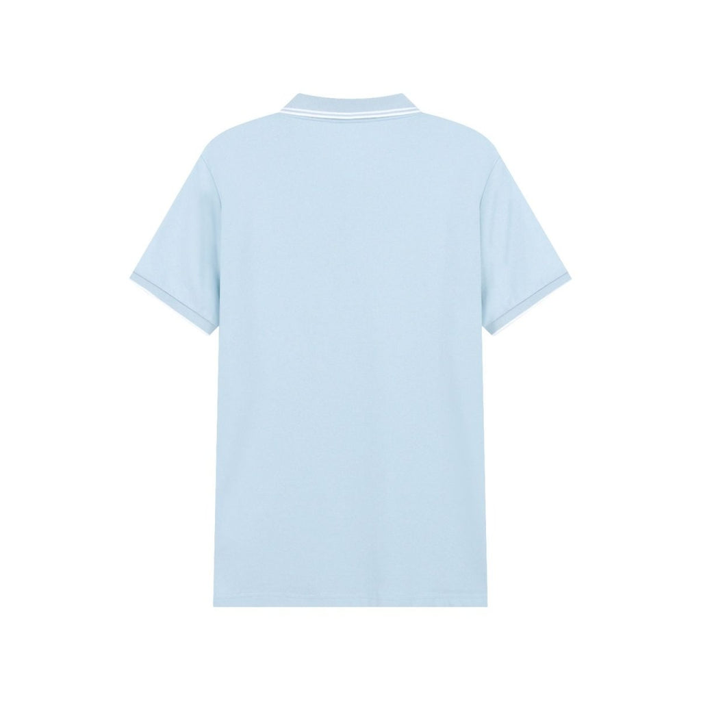 Giordano Men’s Slim Pique Solid Polo with Flat Knit Collar - Premium Polo