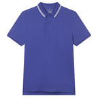 Giordano Men’s Slim Pique Solid Polo with Flat Knit Collar - Premium Polo