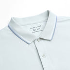Giordano Men’s Slim Pique Solid Polo with Flat Knit Collar - Premium Polo