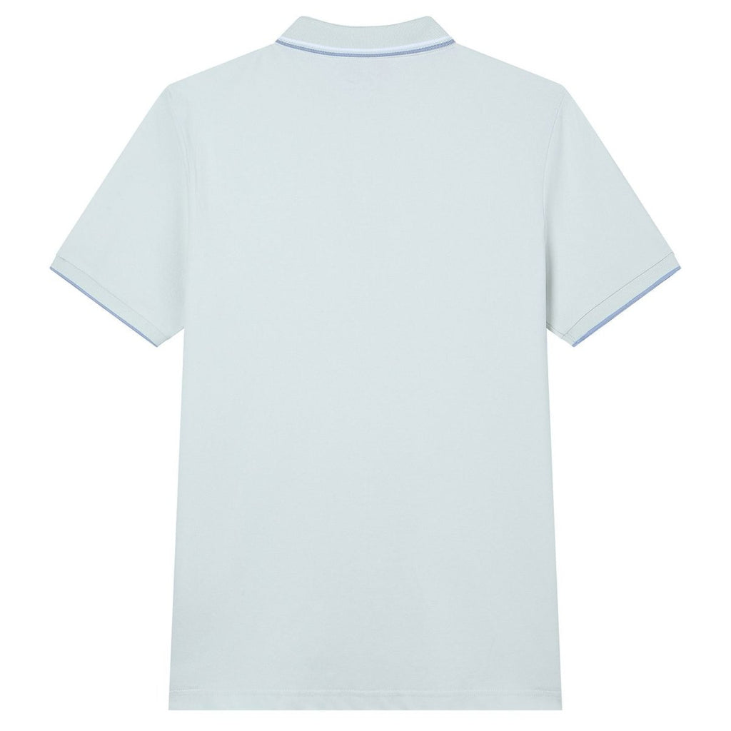 Giordano Men’s Slim Pique Solid Polo with Flat Knit Collar - Premium Polo