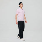 Giordano Men’s Slim Pique Solid Polo with Flat Knit Collar - Premium Polo
