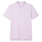 Giordano Men’s Slim Pique Solid Polo with Flat Knit Collar - Premium Polo