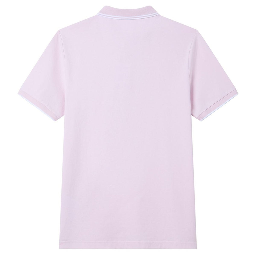 Giordano Men’s Slim Pique Solid Polo with Flat Knit Collar - Premium Polo