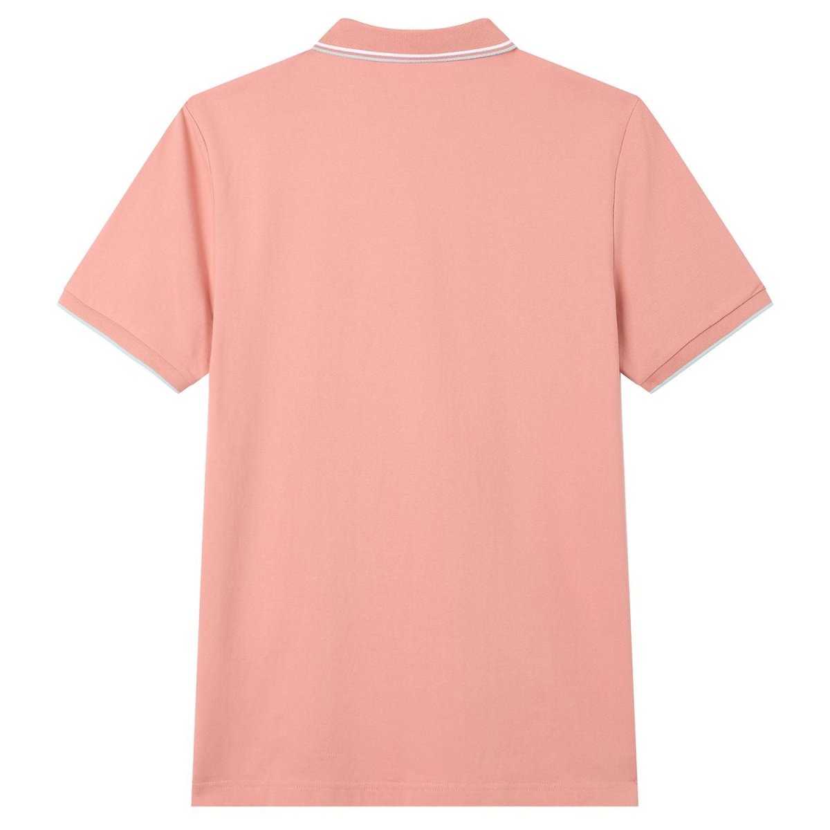 Giordano Men’s Slim Pique Solid Polo with Flat Knit Collar - Premium Polo