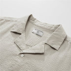 Giordano Men’s Slim Seersucker Short Sleeve Button Shirt - first_variant_option_2 Premium Shirt for Giordano