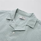 Giordano Men’s Slim Seersucker Short Sleeve Button Shirt - first_variant_option_2 Premium Shirt for Giordano