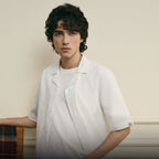 Giordano Men’s Slim Seersucker Short Sleeve Button Shirt - first_variant_option_2 Premium Shirt for Giordano