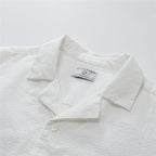 Giordano Men’s Slim Seersucker Short Sleeve Button Shirt - first_variant_option_2 Premium Shirt for Giordano