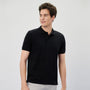 Giordano Men's Slim Solid Pique Polo With Flat Knit Collar & Soft Finish - first_variant_option_2 Premium Polo for Giordano