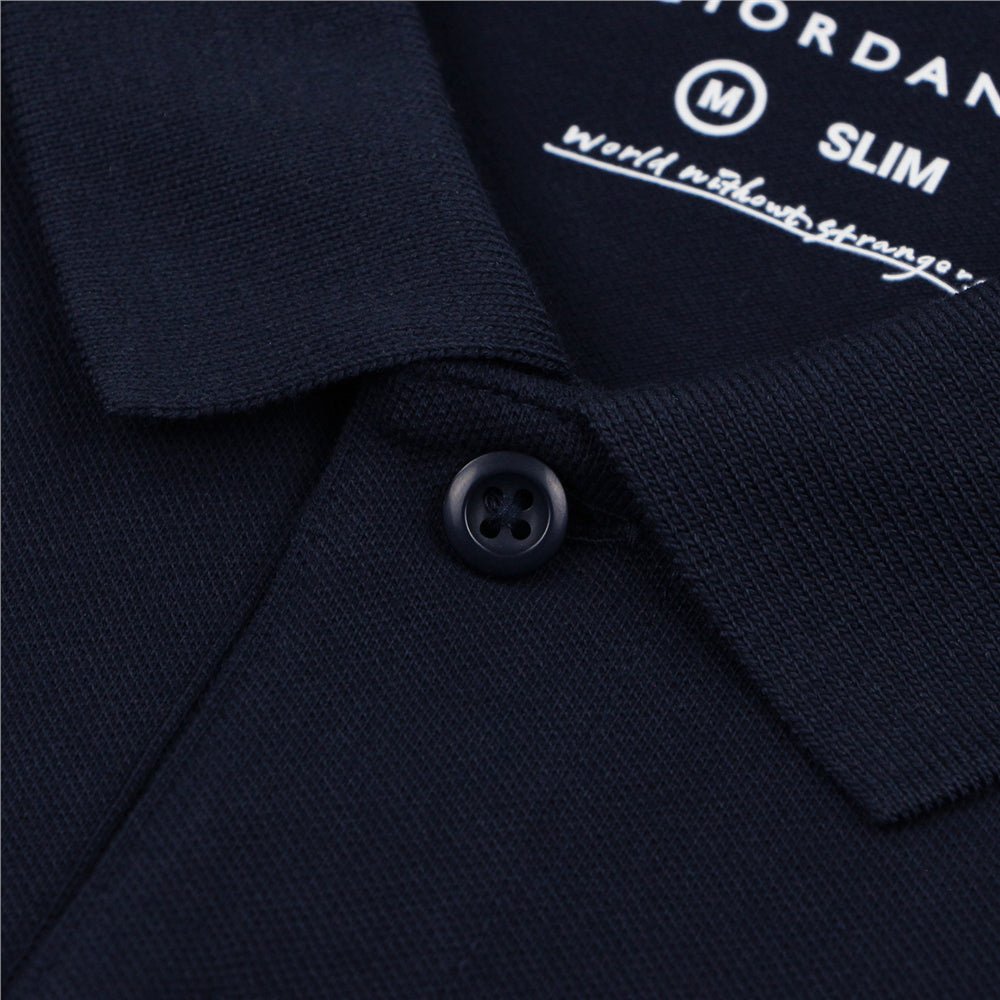 Giordano Men’s Slim Solid Pique Polo with Flat Knit Collar & Soft Finish - first_variant_option_2 Premium Polo for Giordano