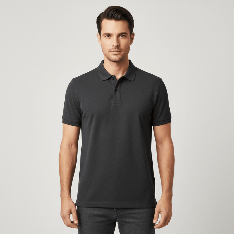 Giordano Men’s Slim Solid Pique Polo with Flat Knit Collar & Soft Finish - first_variant_option_2 Premium Polo for Giordano