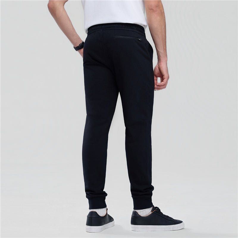 Giordano Men's Slim Taper French Terry Jogger With Elastic Waist - Premium Joggers