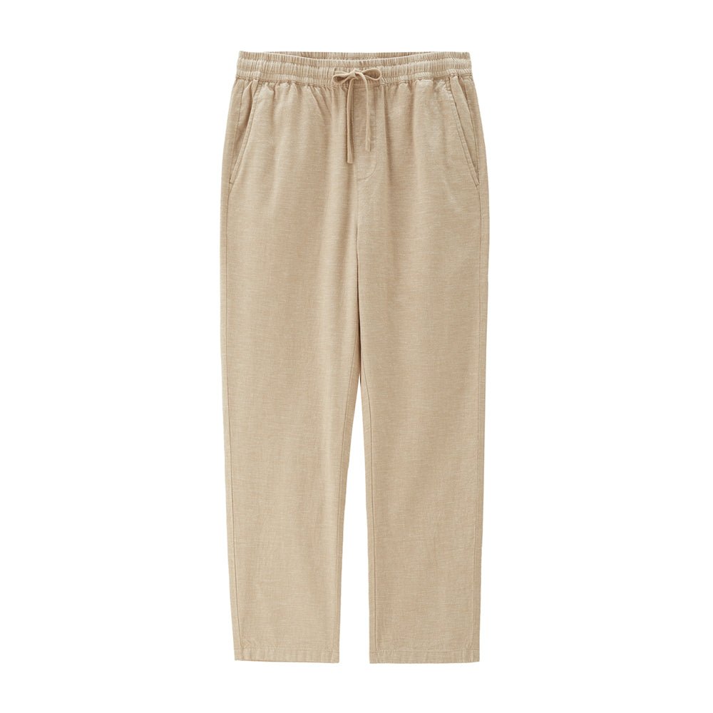 Giordano Men’s Slim Taper Linen Cotton Crop Pants - first_variant_option_2 Premium Pants for Giordano