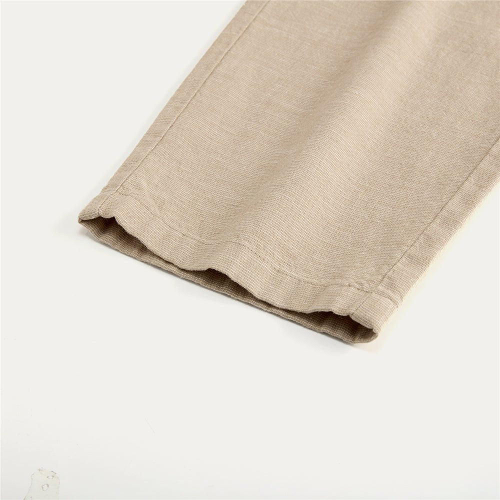 Giordano Men’s Slim Taper Linen Cotton Crop Pants - first_variant_option_2 Premium Pants for Giordano