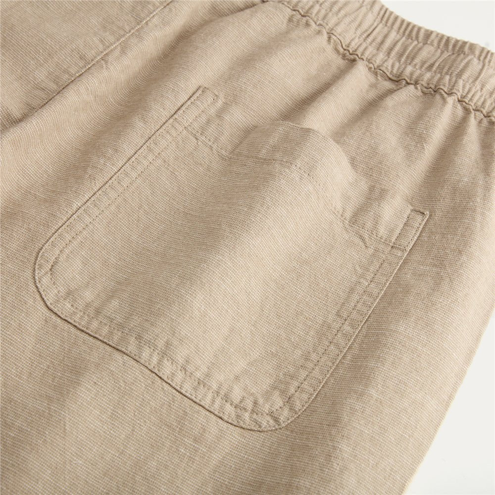 Giordano Men’s Slim Taper Linen Cotton Crop Pants - first_variant_option_2 Premium Pants for Giordano