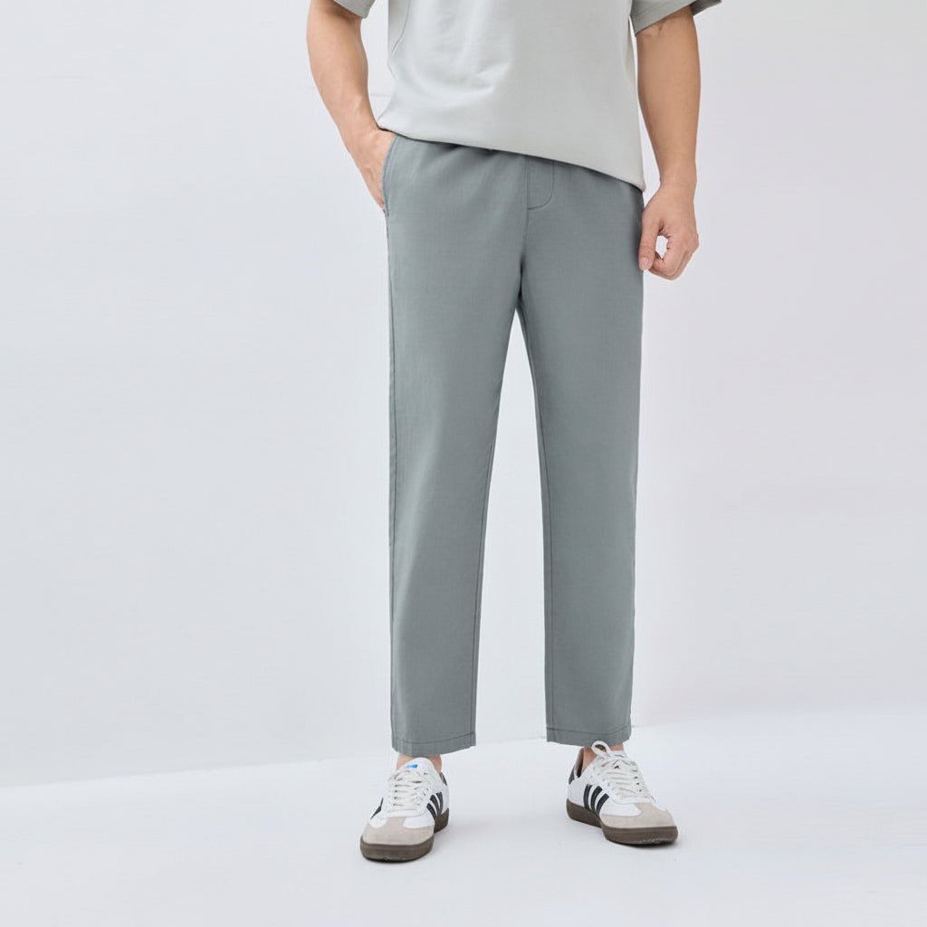 Giordano Men’s Slim Taper Linen Cotton Crop Pants - first_variant_option_2 Premium Pants for Giordano
