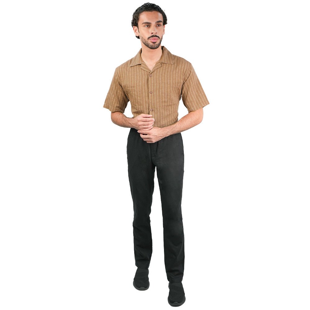 Giordano Men's Slim Taper Linen Cotton Khakis - Premium Pants