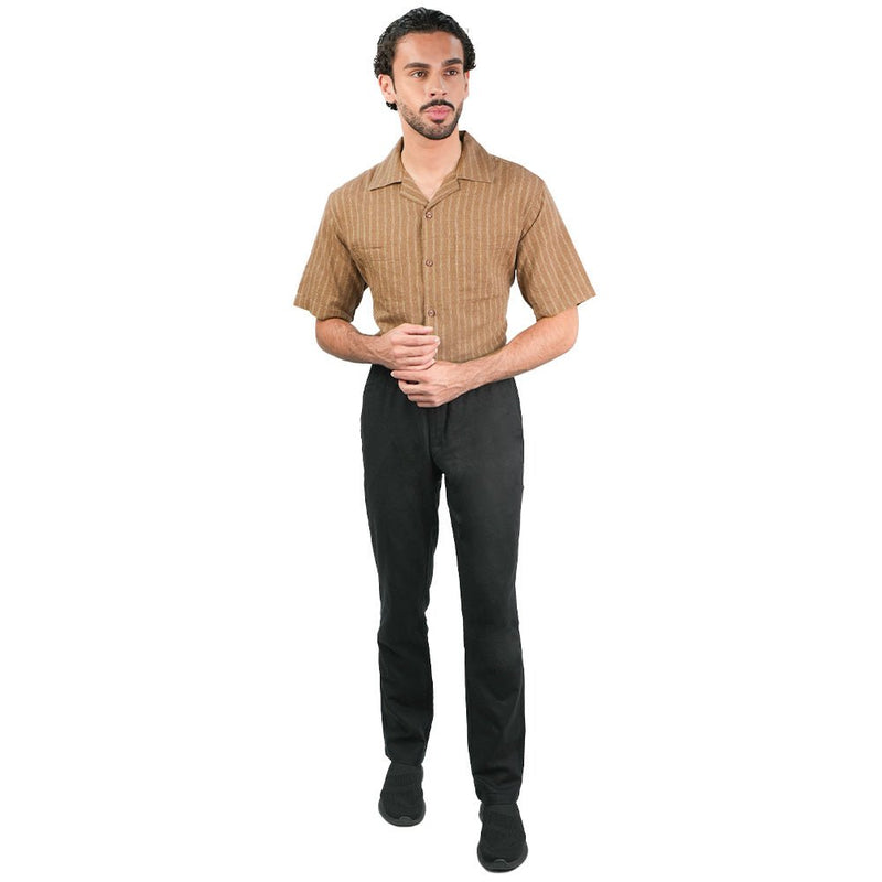 Giordano Men's Slim Taper Linen Cotton Khakis - first_variant_option_2 Premium Pants for Giordano