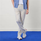 Giordano Men's Slim Taper Linen Cotton Khakis - first_variant_option_2 Premium Pants for Giordano