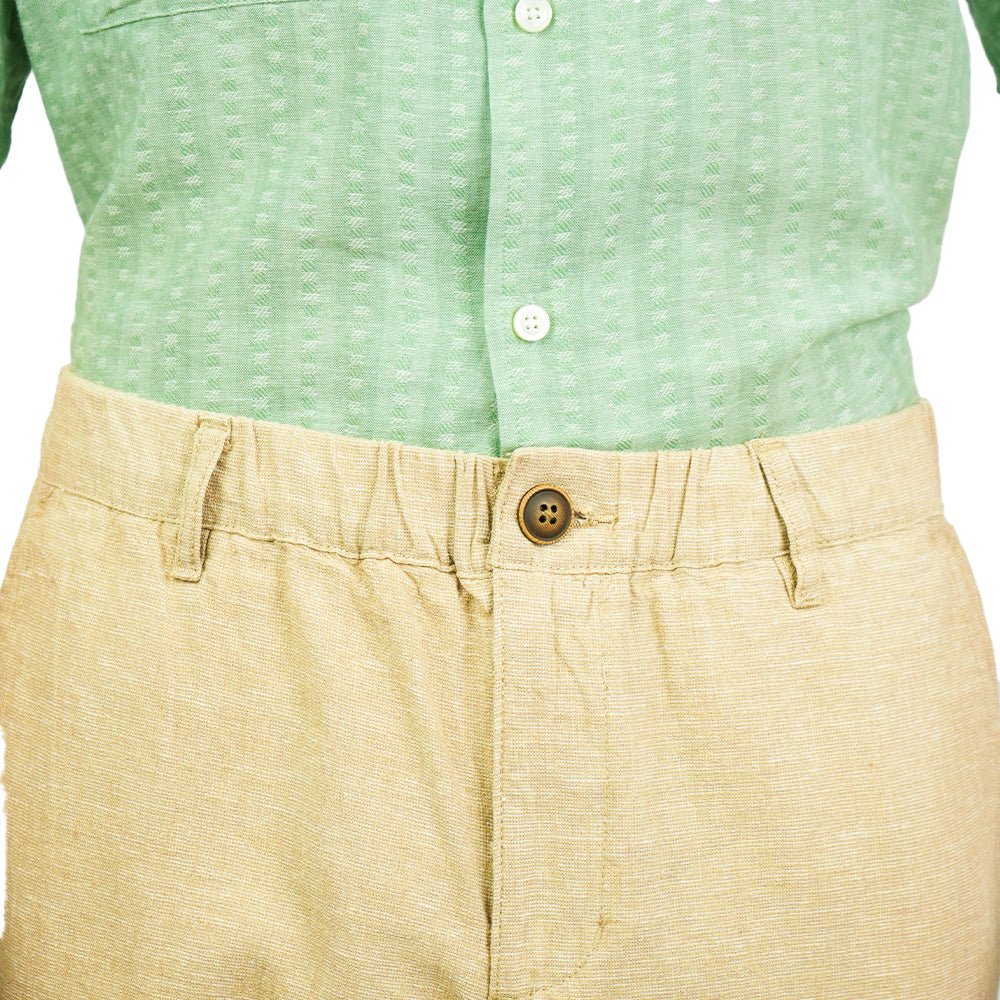 Giordano Men's Slim Taper Linen Cotton Khakis - first_variant_option_2 Premium Pants for Giordano