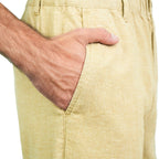 Giordano Men's Slim Taper Linen Cotton Khakis - first_variant_option_2 Premium Pants for Giordano