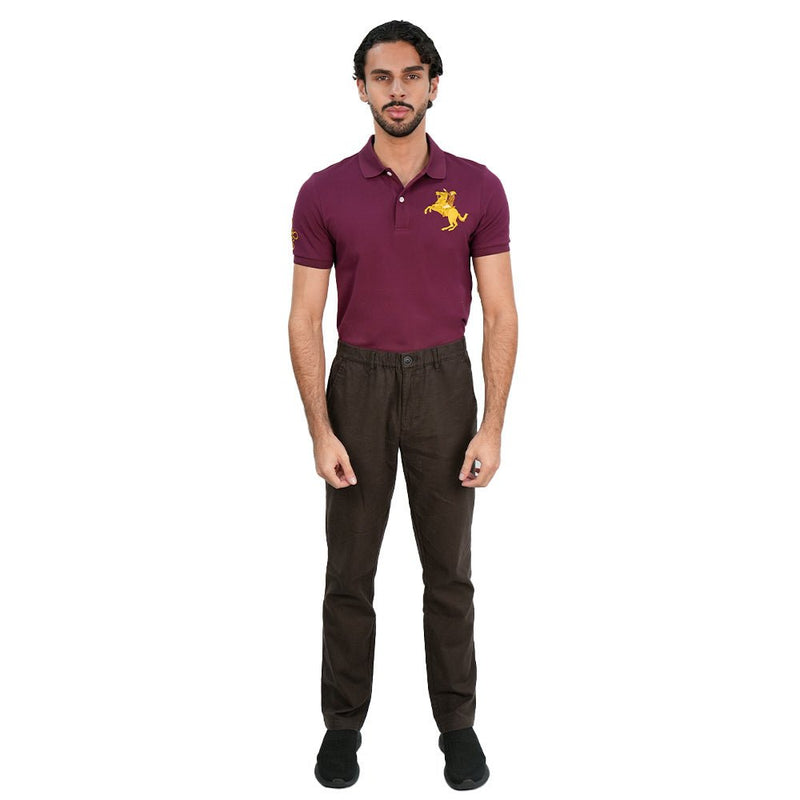 Giordano Men's Slim Taper Linen Cotton Khakis - first_variant_option_2 Premium Pants for Giordano