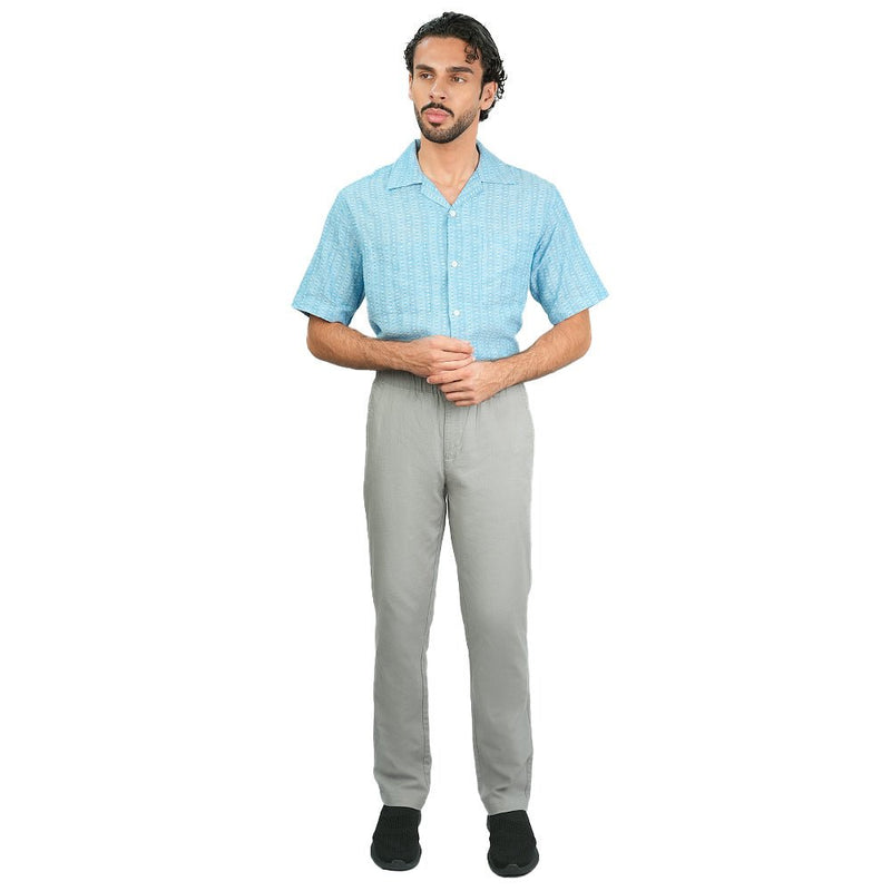 Giordano Men's Slim Taper Linen Cotton Khakis - first_variant_option_2 Premium Pants for Giordano