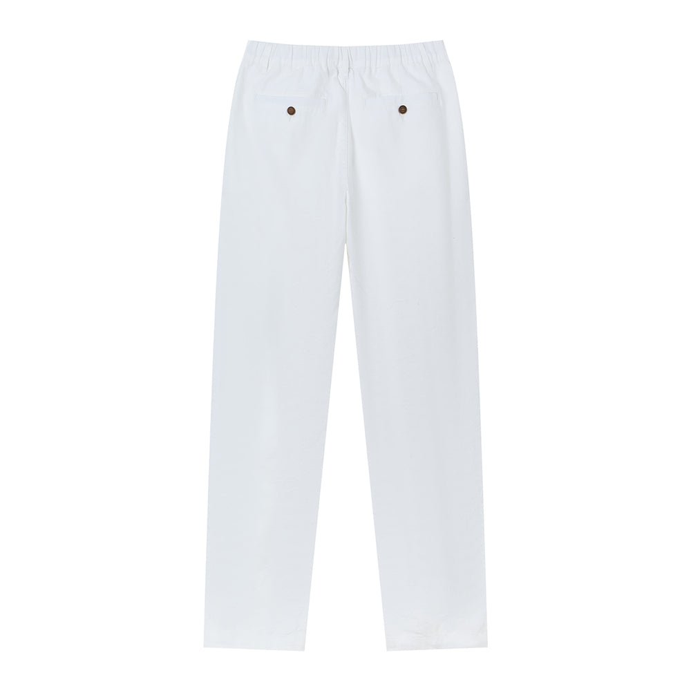 Giordano Men's Slim Taper Linen Cotton Khakis - first_variant_option_2 Premium Pants for Giordano