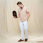 Giordano Men's Slim Taper Linen Cotton Khakis - first_variant_option_2 Premium Pants for Giordano