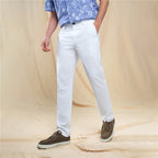 Giordano Men's Slim Taper Linen Cotton Khakis - first_variant_option_2 Premium Pants for Giordano