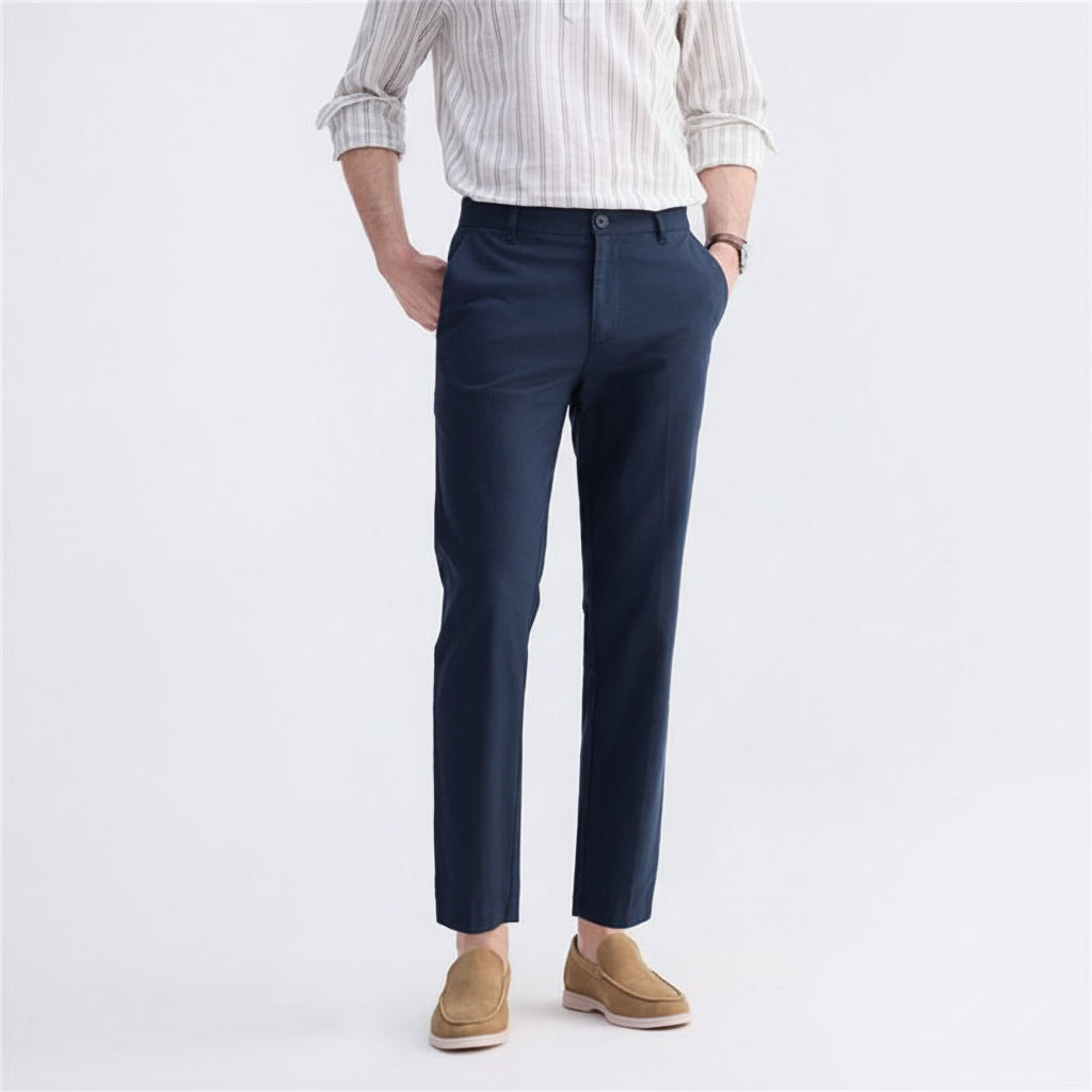 Giordano Men’s Slim Taper Linen Cotton Pants - first_variant_option_2 Premium Pants for Giordano