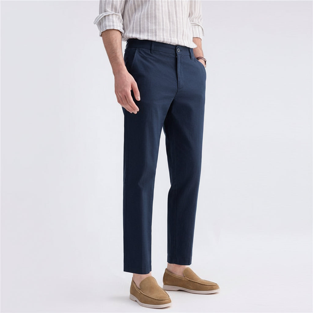 Giordano Men’s Slim Taper Linen Cotton Pants - first_variant_option_2 Premium Pants for Giordano