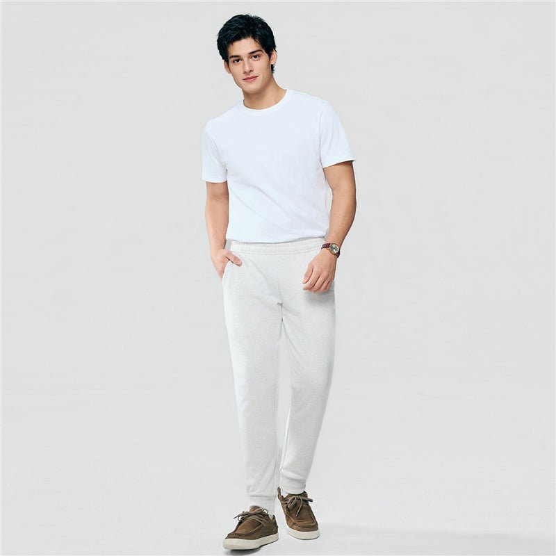 Giordano Men’s Slim Taper Mid Rise French Terry Jogger - first_variant_option_2 Premium Joggers for Giordano