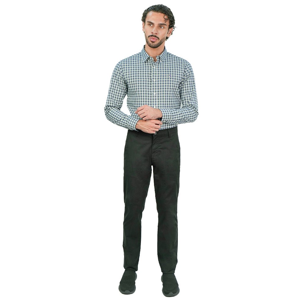 Giordano Men’s Slim Tapered Stretch Twill Khakis with Elastic Waist - first_variant_option_2 Premium Pants for Giordano