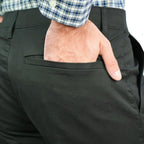 Giordano Men’s Slim Tapered Stretch Twill Khakis with Elastic Waist - first_variant_option_2 Premium Pants for Giordano