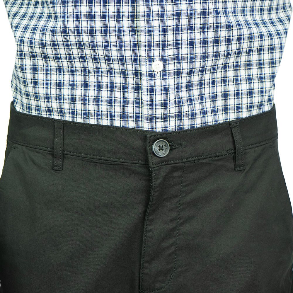 Giordano Men’s Slim Tapered Stretch Twill Khakis with Elastic Waist - first_variant_option_2 Premium Pants for Giordano