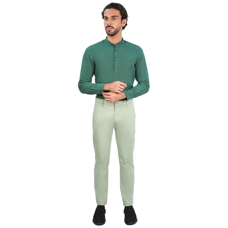 Giordano Men’s Slim Tapered Stretch Twill Khakis with Elastic Waist - first_variant_option_2 Premium Pants for Giordano