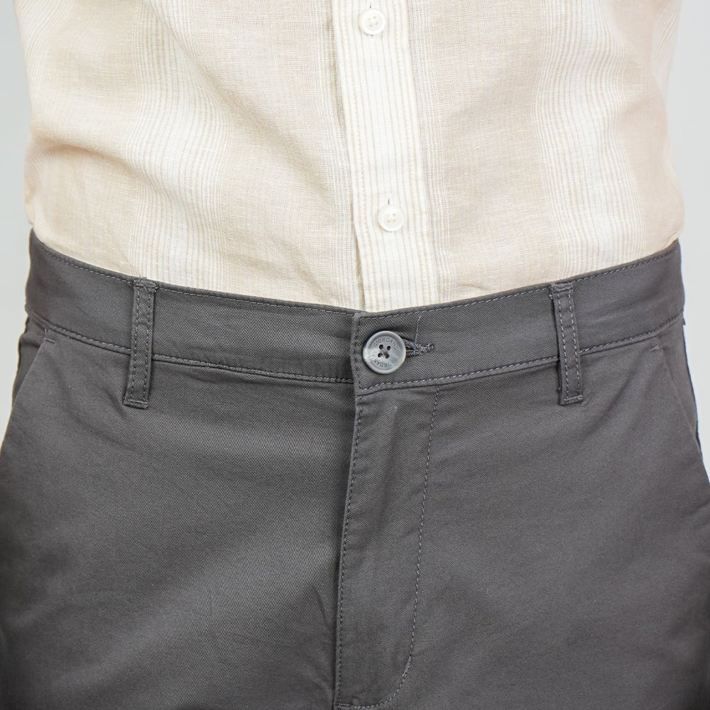 Giordano Men’s Slim Tapered Stretch Twill Khakis with Elastic Waist - first_variant_option_2 Premium Pants for Giordano