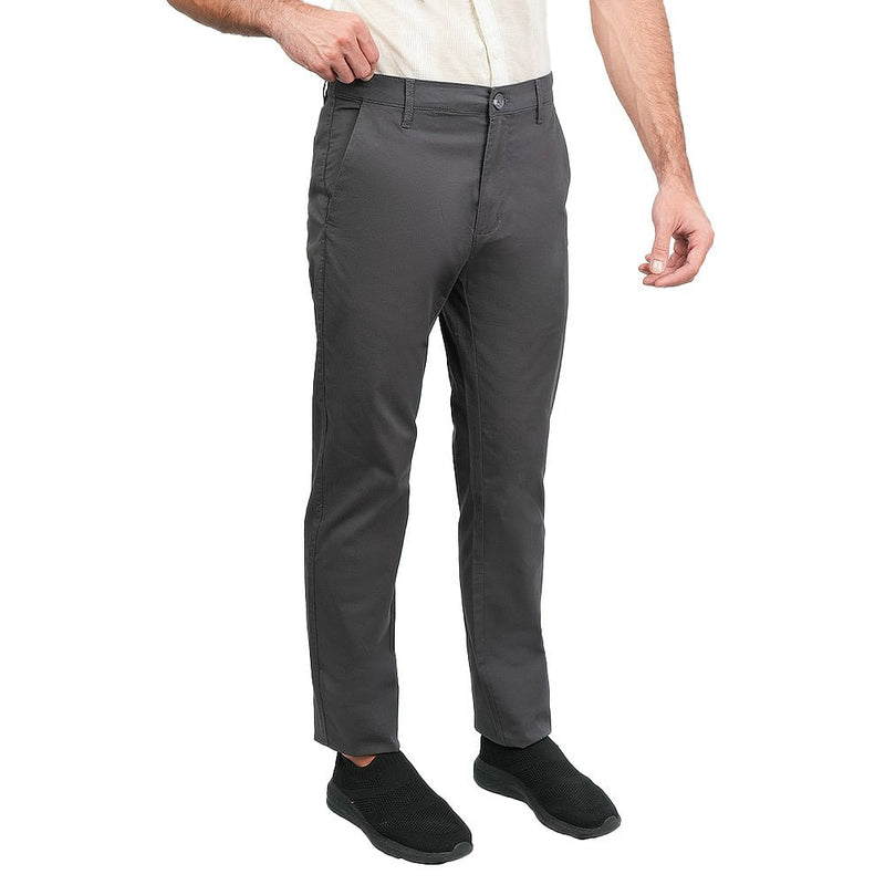 Giordano Men’s Slim Tapered Stretch Twill Khakis with Elastic Waist - first_variant_option_2 Premium Pants for Giordano
