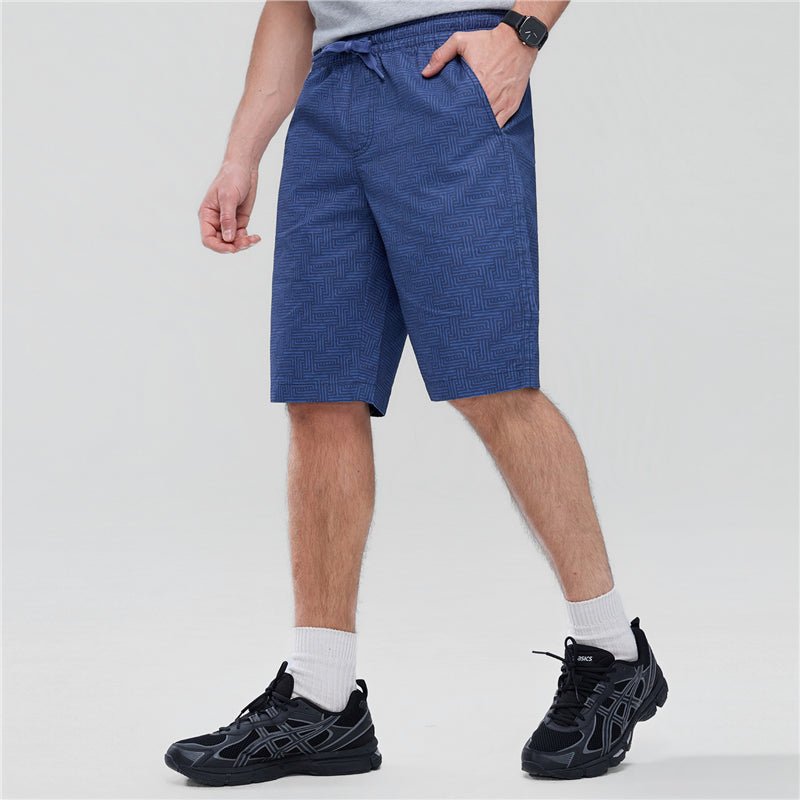 Giordano Men’s Slim Twill Bermuda Shorts with Elastic Waist - first_variant_option_2 Premium Shorts for Giordano