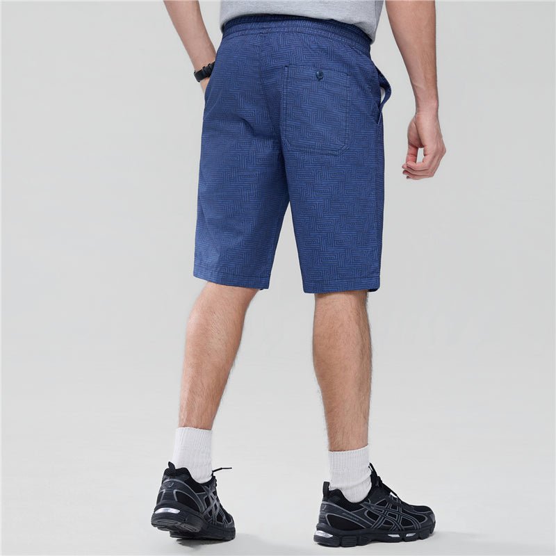Giordano Men’s Slim Twill Bermuda Shorts with Elastic Waist - first_variant_option_2 Premium Shorts for Giordano