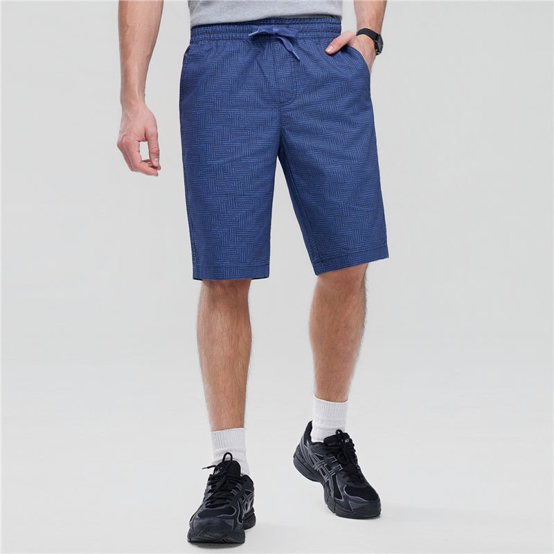 Giordano Men’s Slim Twill Bermuda Shorts with Elastic Waist - first_variant_option_2 Premium Shorts for Giordano