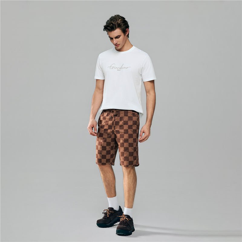 Giordano Men’s Slim Twill Bermuda Shorts with Elastic Waist - first_variant_option_2 Premium Shorts for Giordano