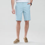 Giordano Men’s Slim Twill Bermuda Shorts with Stretch Waist - Premium Shorts