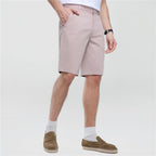 Giordano Men’s Slim Twill Bermuda Shorts with Stretch Waist - first_variant_option_2 Premium Shorts for Giordano