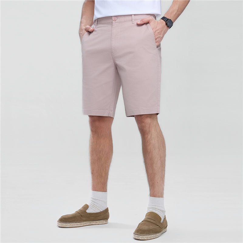Giordano Men’s Slim Twill Bermuda Shorts with Stretch Waist - first_variant_option_2 Premium Shorts for Giordano